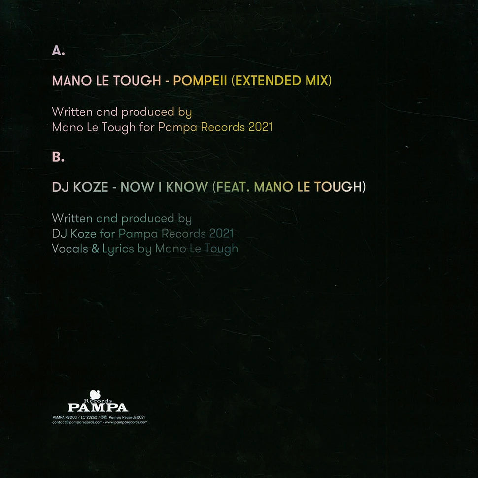 Mano Le Tough & DJ Koze – Record Store Day 2021 Exclusive