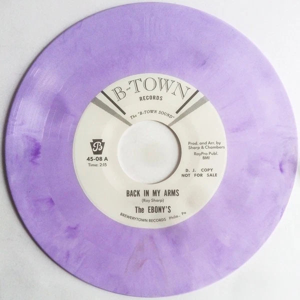 The Ebonys – Back In My Arms / I Won't Try No More