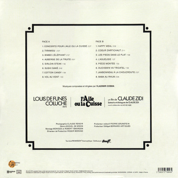 Vladimir Cosma – L'aile Ou La Cuisse