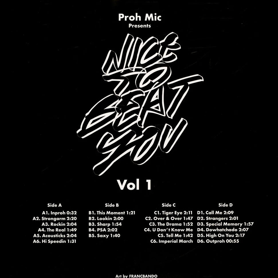 Proh Mic – Presents Nice To Beat You Vol 1