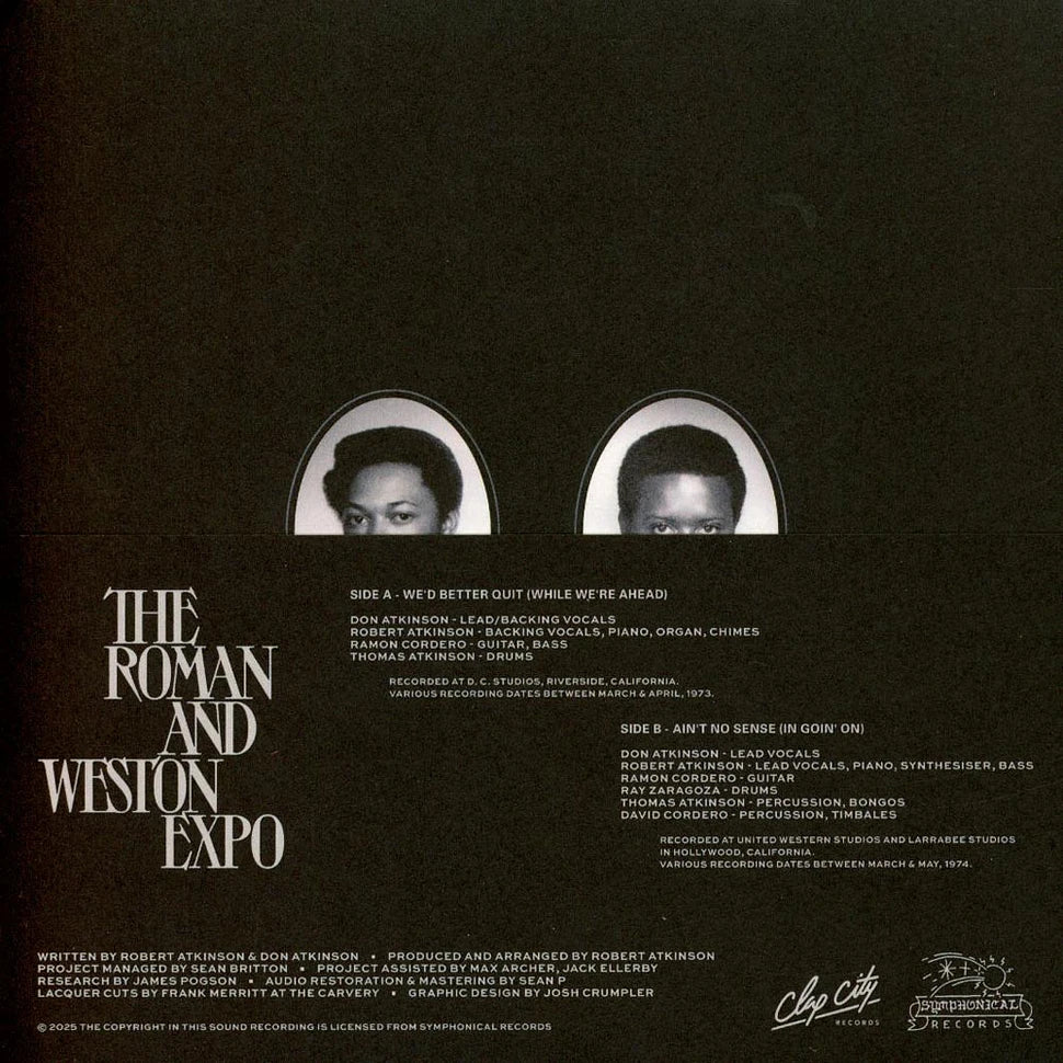 The Roman & Weston Expo – We'd Better Quit (While We're Ahead) / Ain't No Sense (In Goin' On)