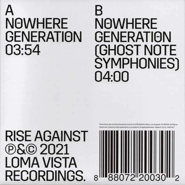 Rise Against – Nowhere Generation