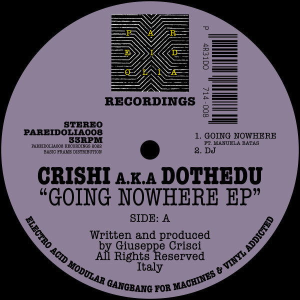 Crishi aka Dothedu – Going Nowhere Ep