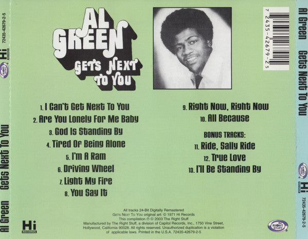 Al Green – Gets Next To You