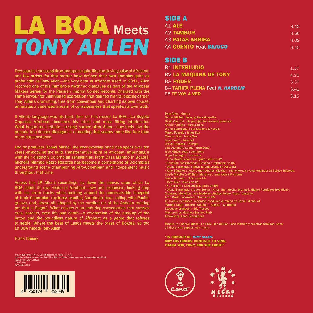 La Boa Meets Tony Allen – La Boa Meets Tony Allen